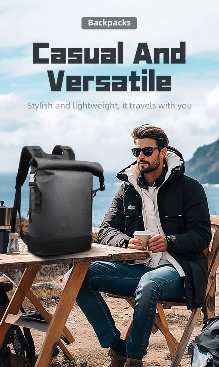 UrbanFlex Expandable Backpack with Charging Port for Adventures