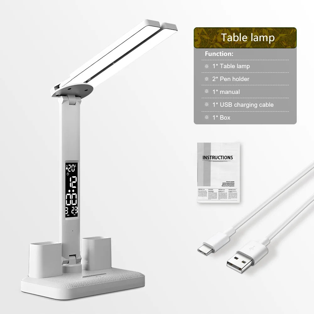Smart Dual-Head LED Lamp with Eye-Care Technology