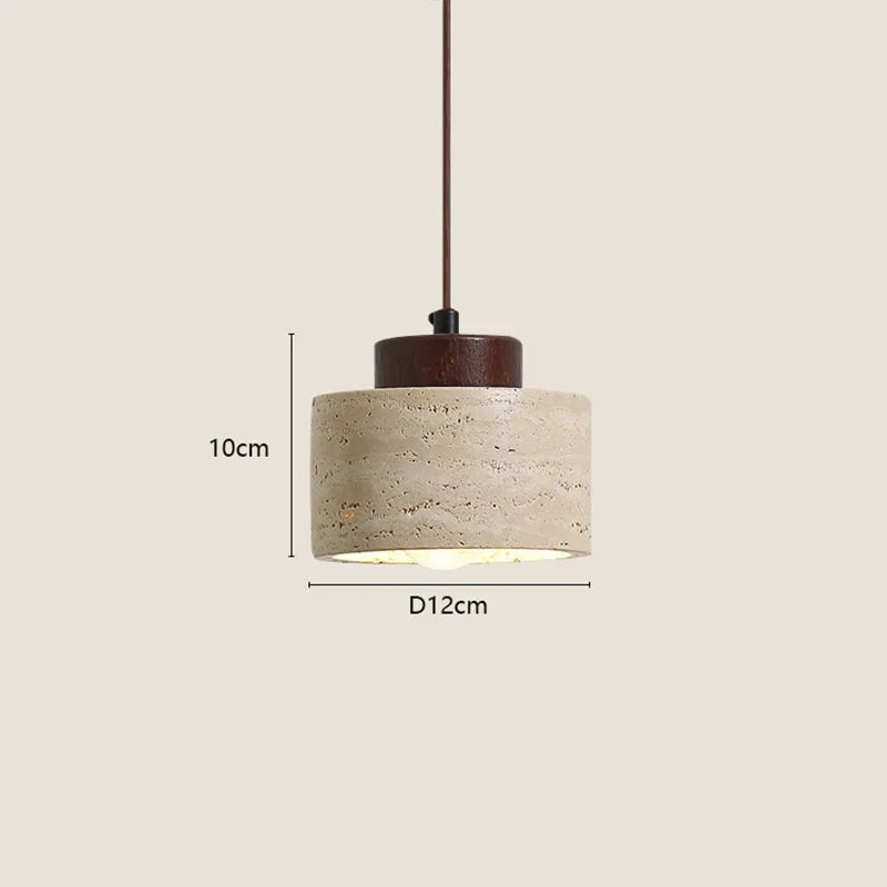 Serene Stone Pendant Light – Elegant Hanging Lamp for Any Room