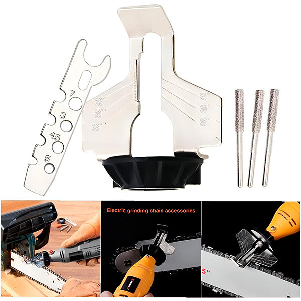 Chainsaw Blade Sharpener with Built-in Sharpening Tool
