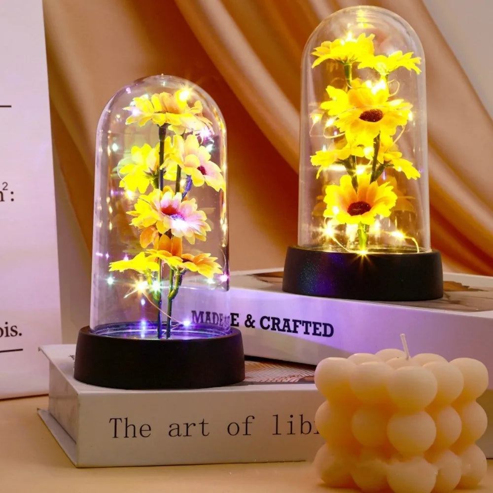 Charming Floral LED Table Lamp for Celebrations