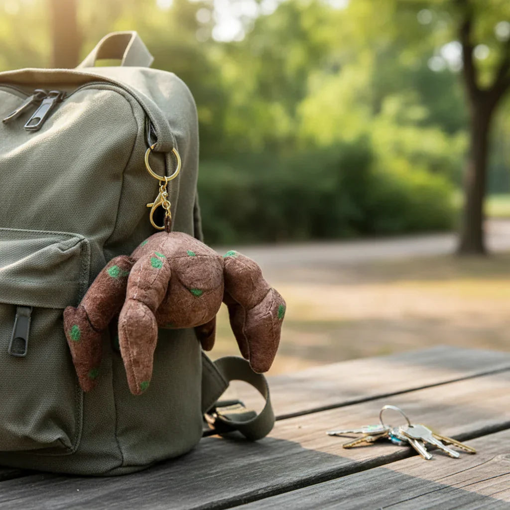Adorable Plush Spider Keychain - Fun Accessory for Bags