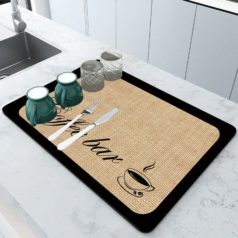 Countertop Drying Mat – Highly Absorbent Drip Protector