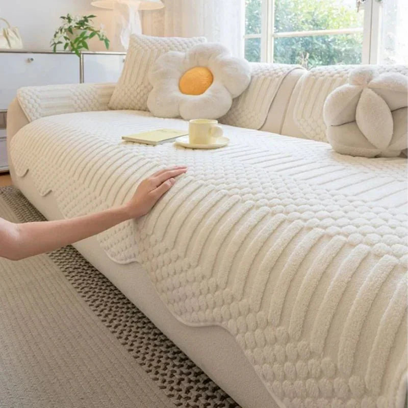 Snug Haven Plush Fleece Sofa Blanket for Ultimate Winter Comfort