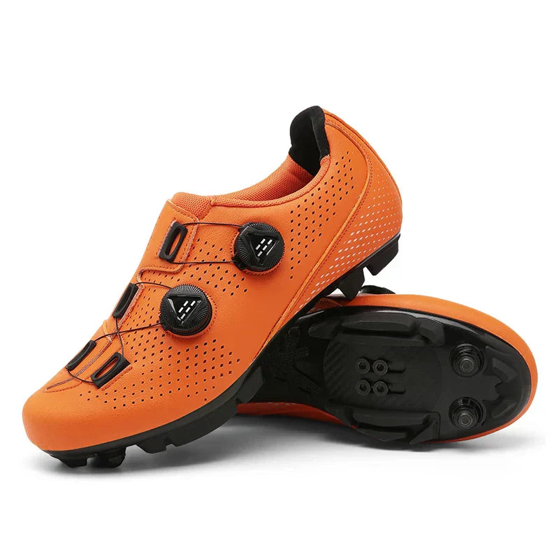 Cycling Shoes for MTB and Road | Dual-Dial Closure & Perforated Upper | Clipless Pedal Compatible | Durable Comfort
