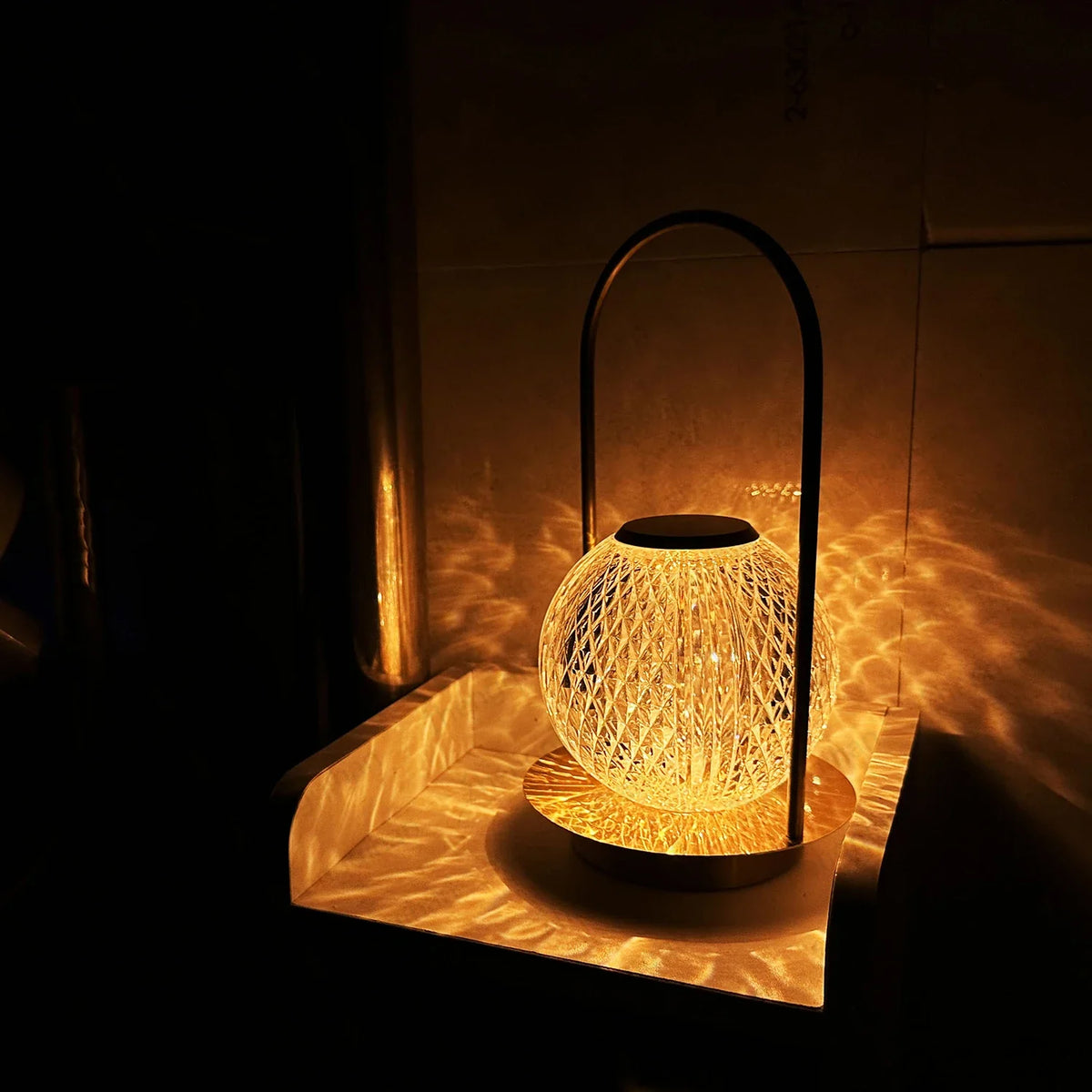 Rechargeable Touch-Control LED Crystal Lamp for Any Space