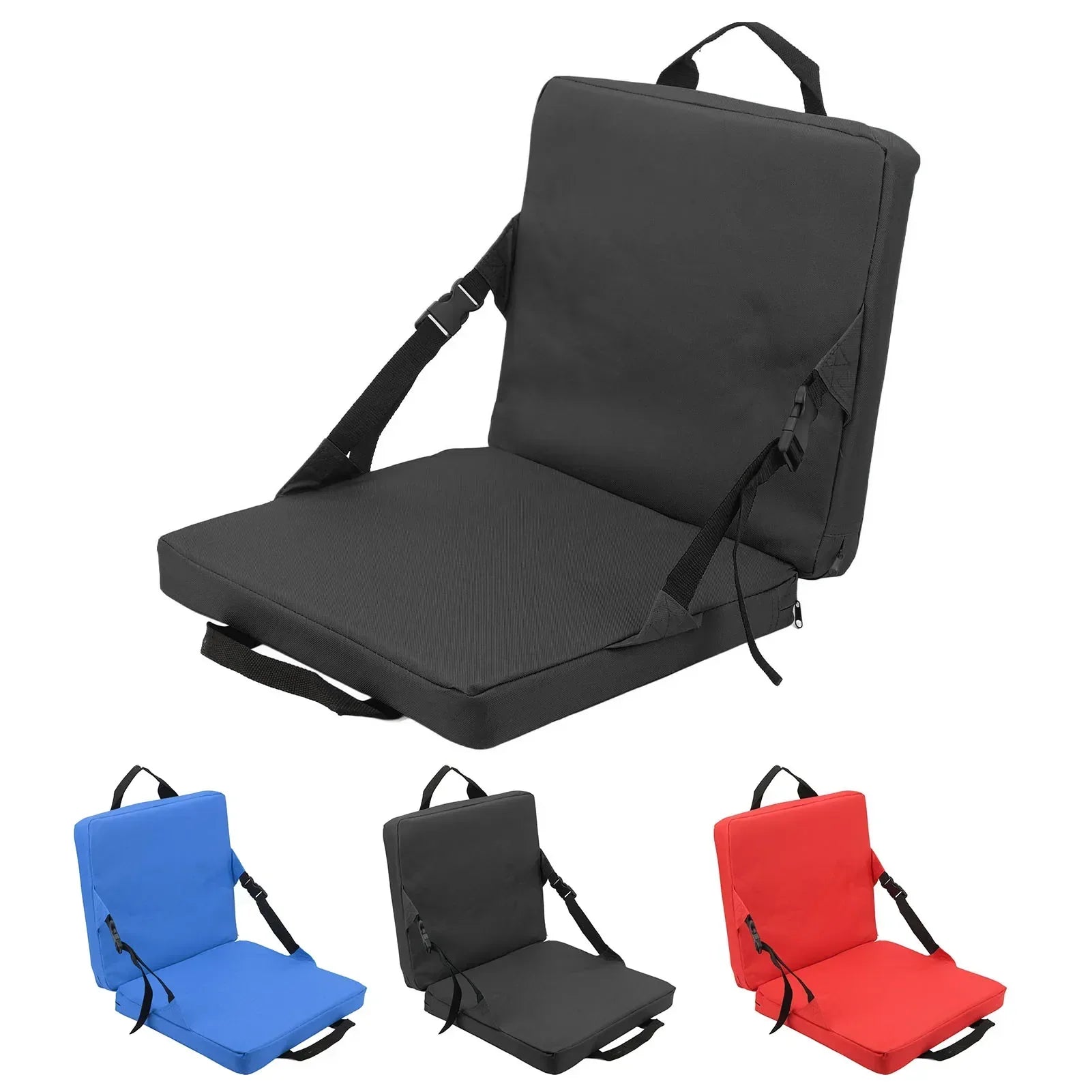 Outdoor Folding Chair with Padded Backrest for Comfort