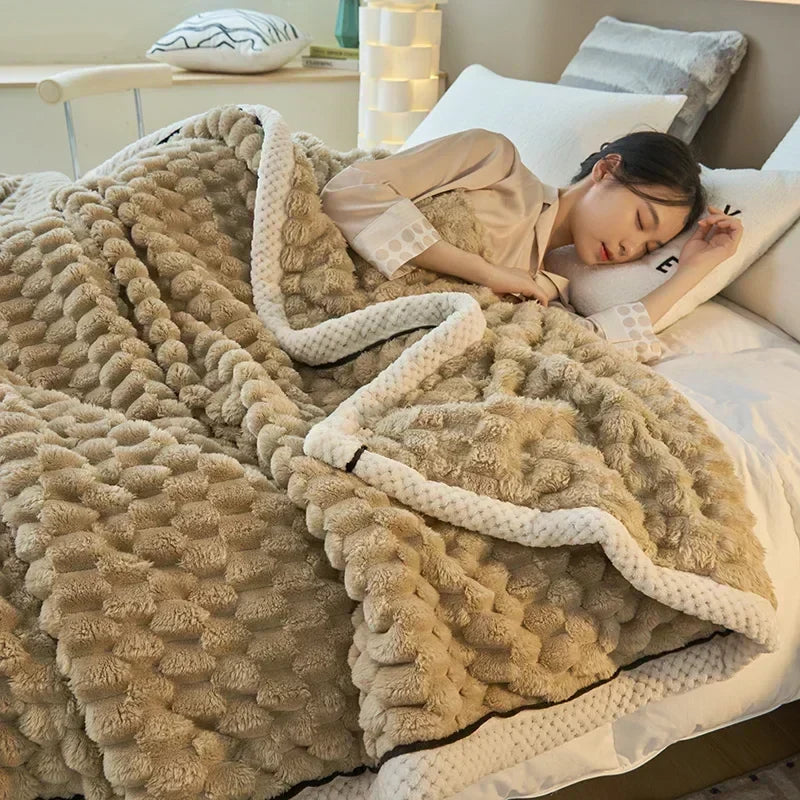 Flannel Blanket | Ultra-Soft | Cozy Warmth Comfort | Polyester