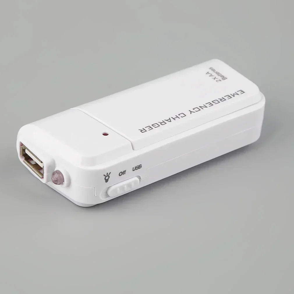 Portable AA Battery Backup Charger for Devices
