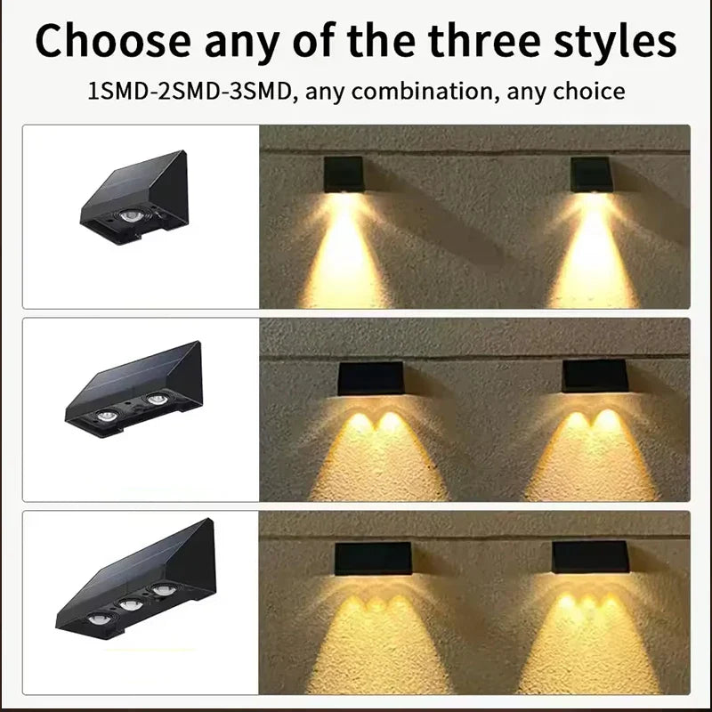 Eco-Friendly Outdoor Wall Light – Waterproof Solar LED Lamp