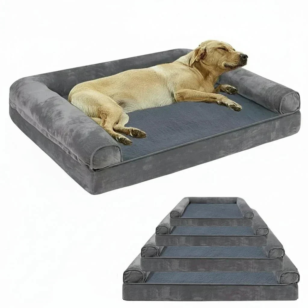 SerenePaw Orthopedic Memory Foam Dog Bed with Water-Resistant Cover