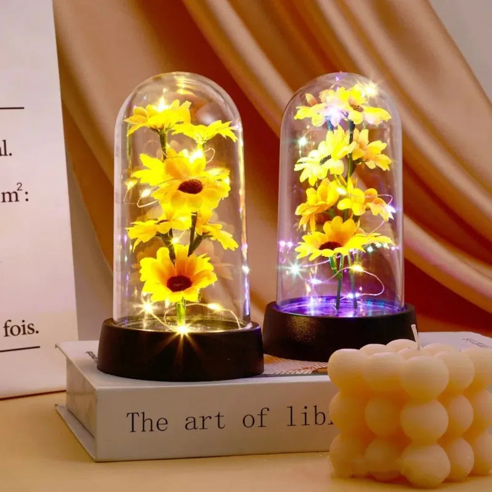 Charming Floral LED Table Lamp for Celebrations
