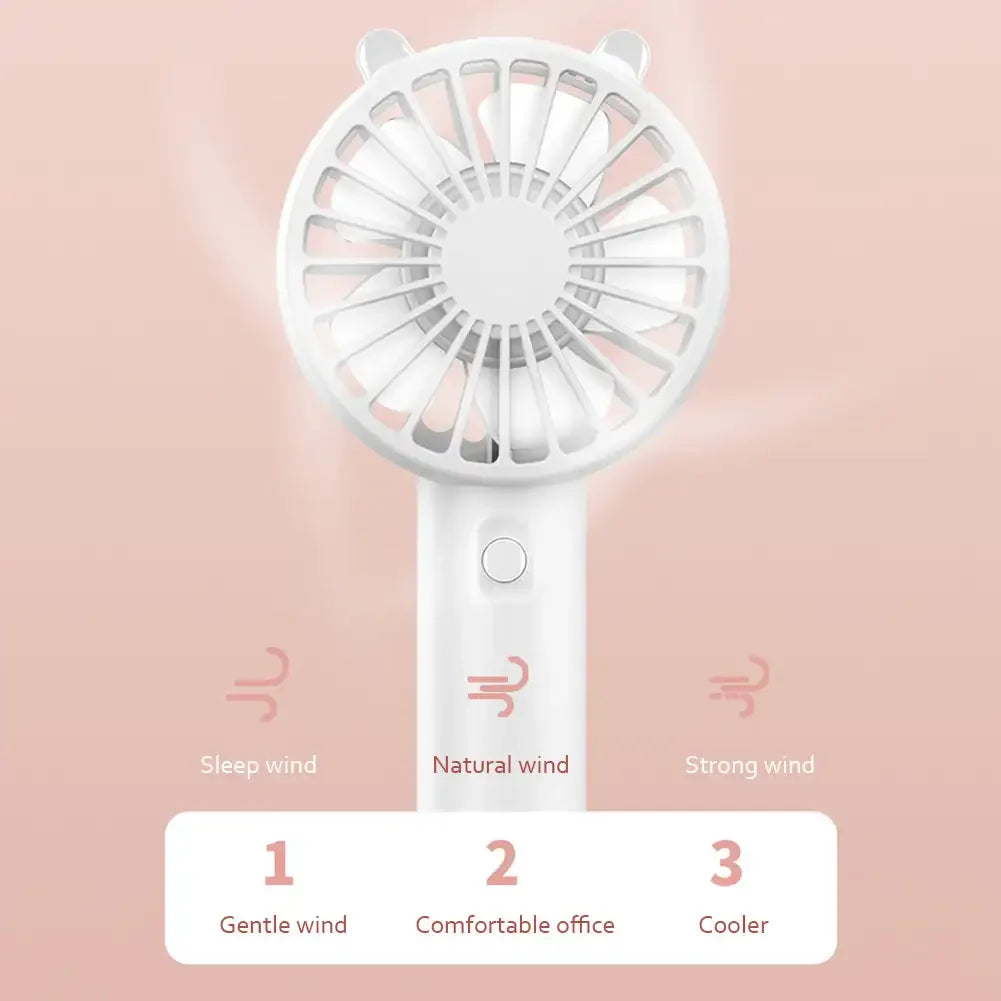 Travel-Sized Cooling Breeze | Rechargeable Handheld Fan with Adjustable Speed