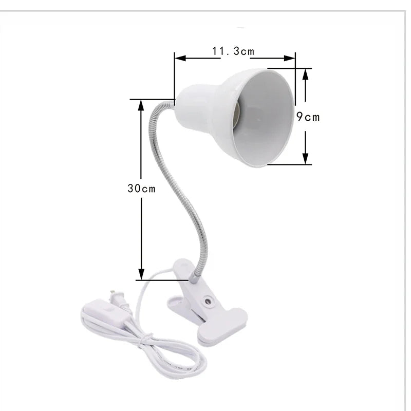 Versatile Clip-On Desk Light with Adjustable Neck for Easy Illumination