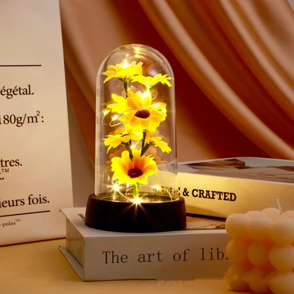 Charming Floral LED Table Lamp for Celebrations