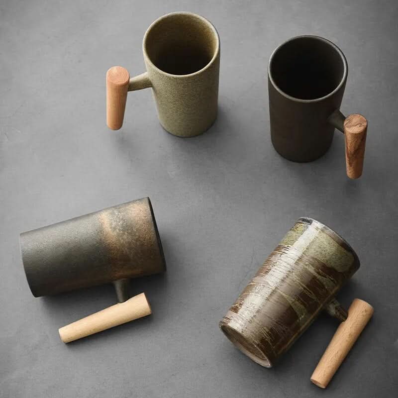 Serenity Brew Artisan Latte Mugs for a Tranquil Coffee Ritual