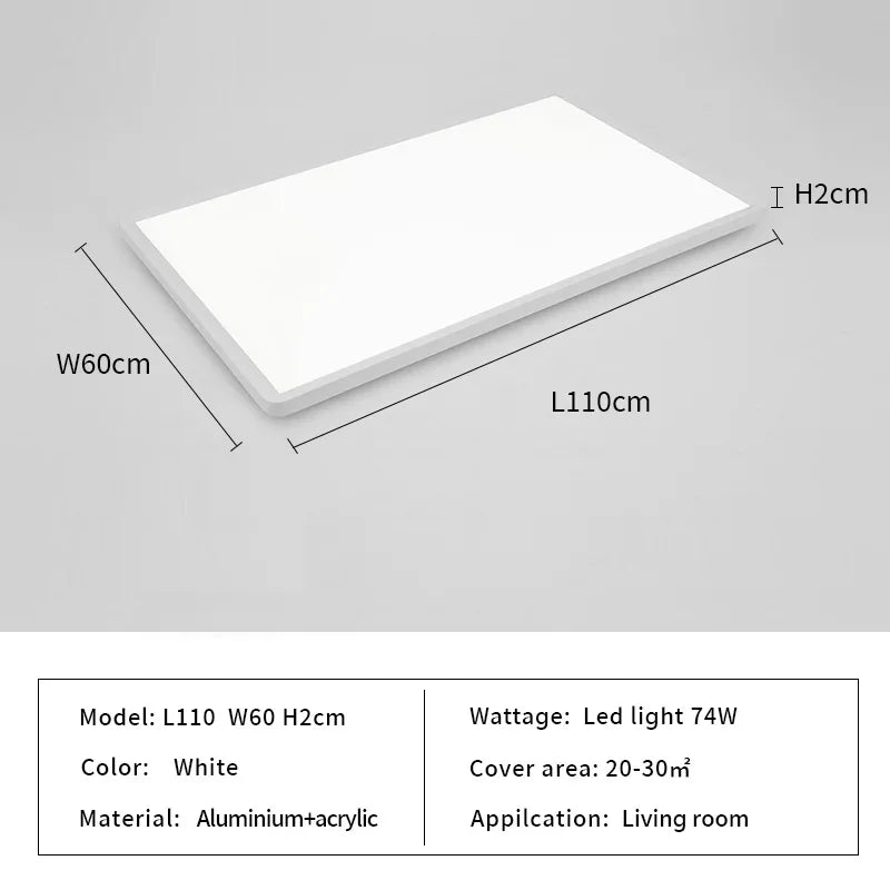 Rectangular Taavita Ceiling Light for the Kitchen