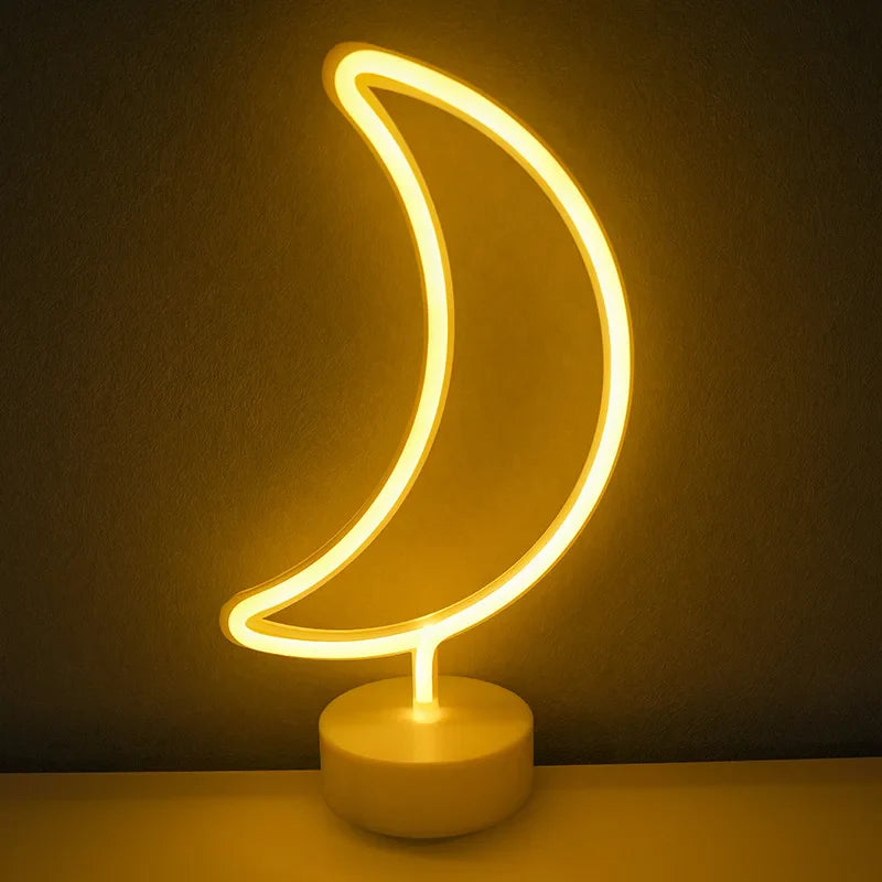 Charming LED Table Lamp with USB & Battery Options for Any Space