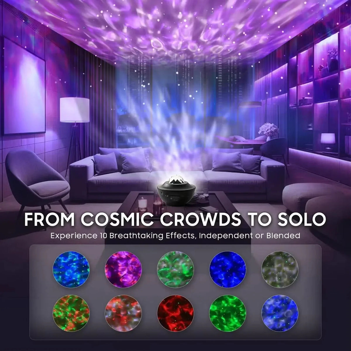 Starlight Dream Projector: Ocean Waves & Music