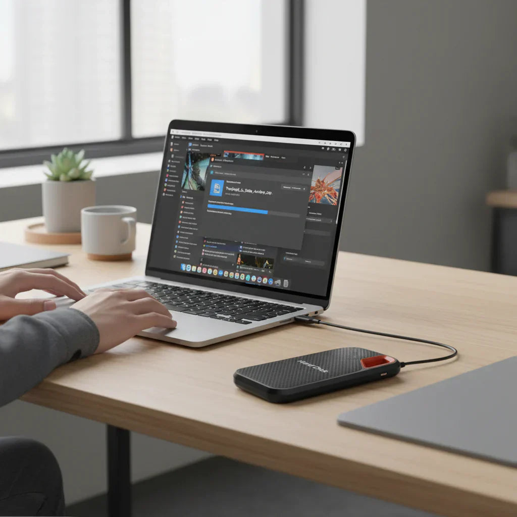 Compact External SSD with USB 3.1 for Everyday Data Needs