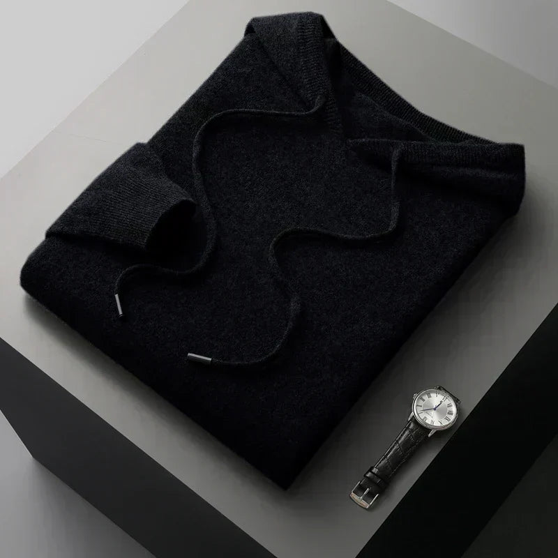 Cozy Merino Wool Hoodie: Elegant Comfort for Chilly Days