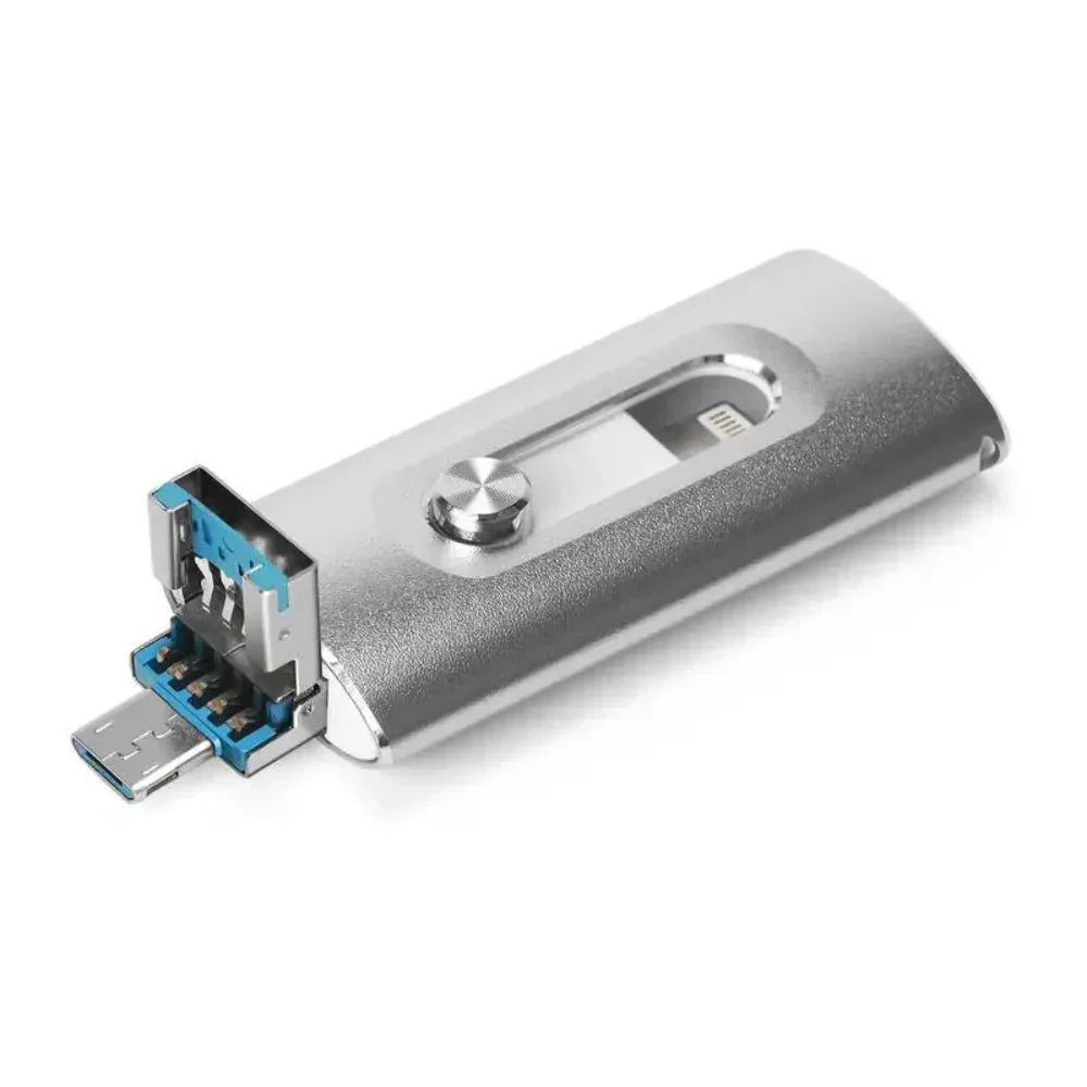 Ultra-Slim Portable SSD with Versatile 4-in-1 Connectivity