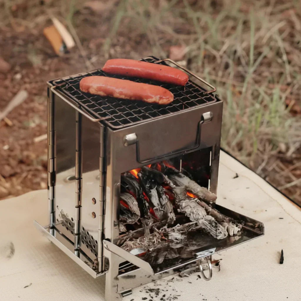 EcoChef Portable Steel Stove for Outdoor Cooking Adventures