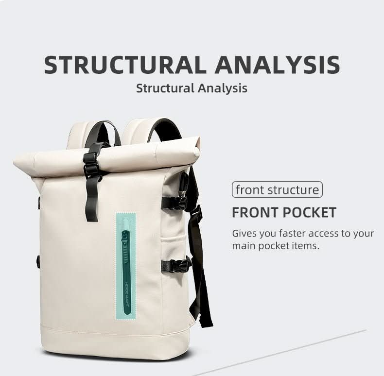Versatile Expandable Backpack with Laptop Holder and Ample Space