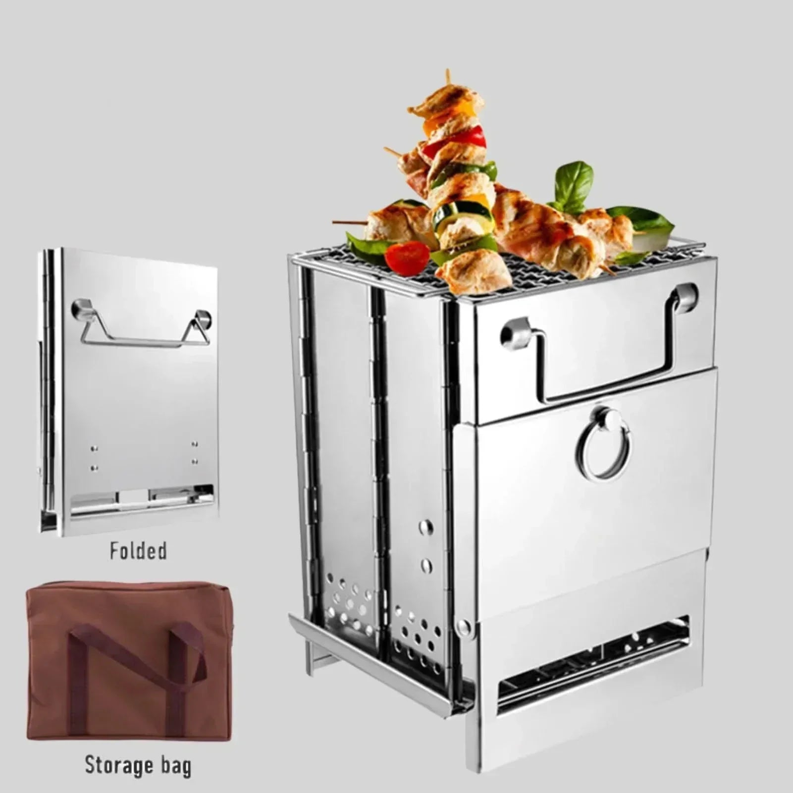 EcoFire Portable Stainless Steel Camping Stove