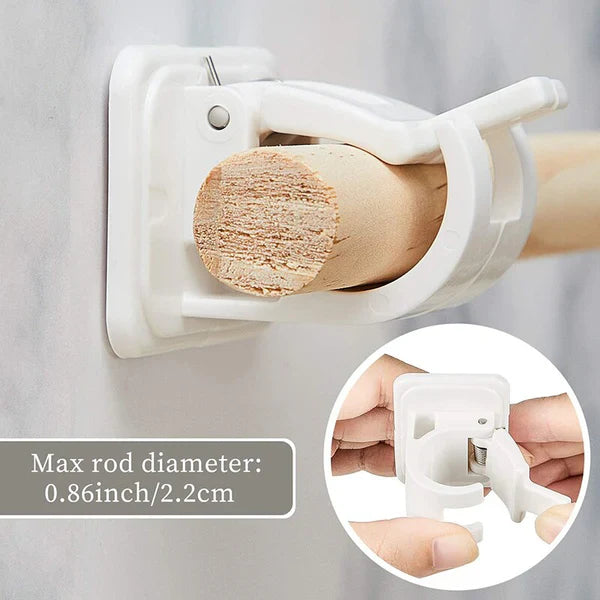 Flexible Drapery Holders with Adjustable Features