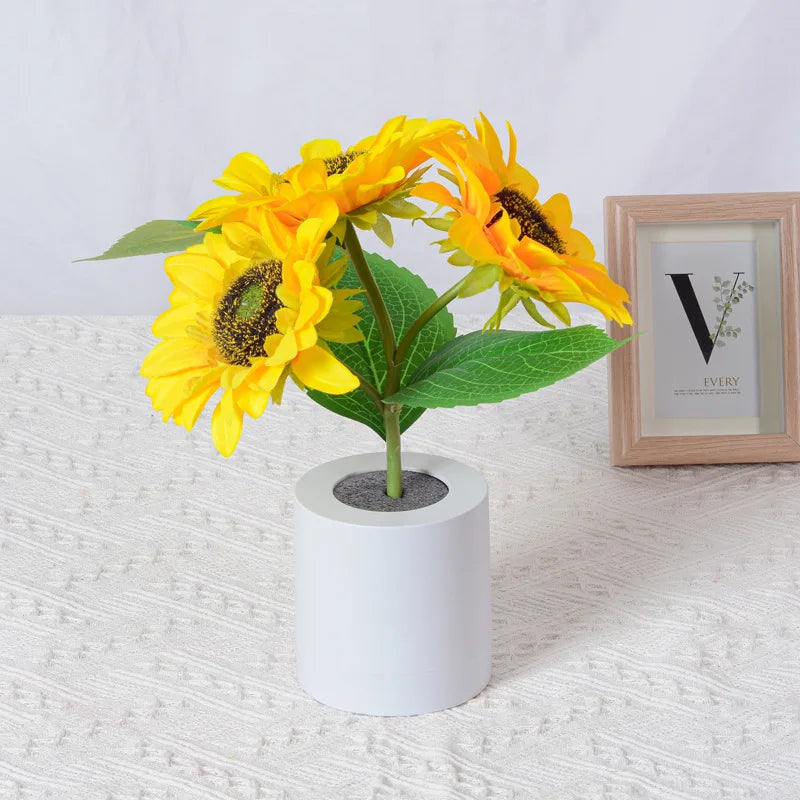 Charming Floral LED Table Lamp for Cozy Spaces