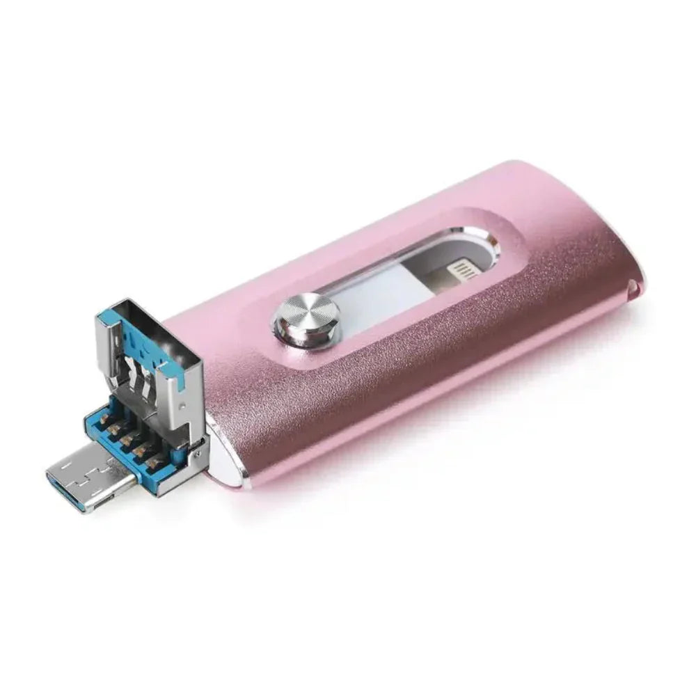 Ultra-Slim Portable SSD with Versatile 4-in-1 Connectivity