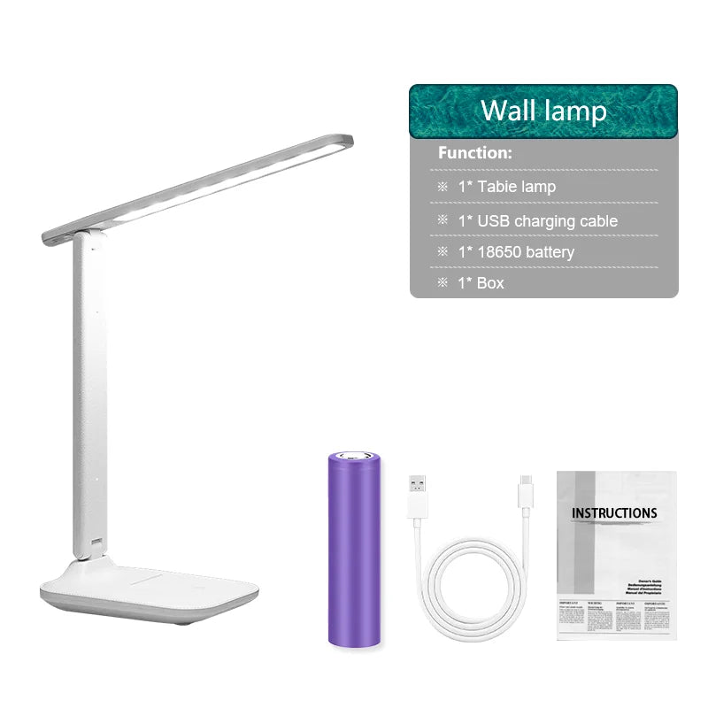 Smart Dual-Head LED Lamp with Eye-Care Technology
