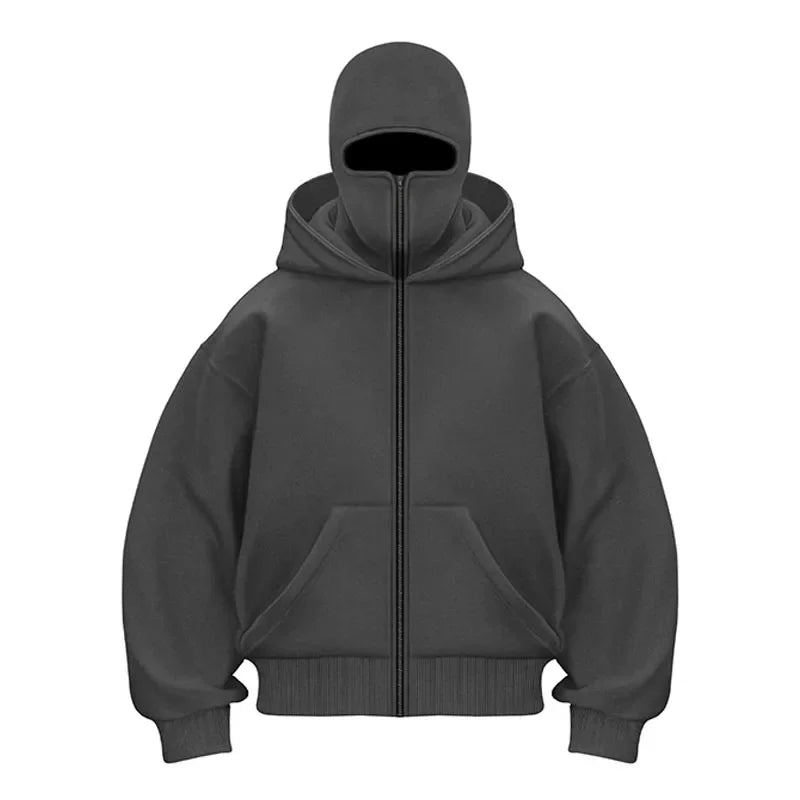 Oversized Hoodie | Dual-Layer Hood | Winter Warmth Protection | Cotton-Blend