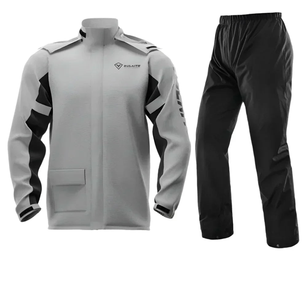 Ultimate Waterproof Motorcycle Rain Gear Set with Jacket and Pants
