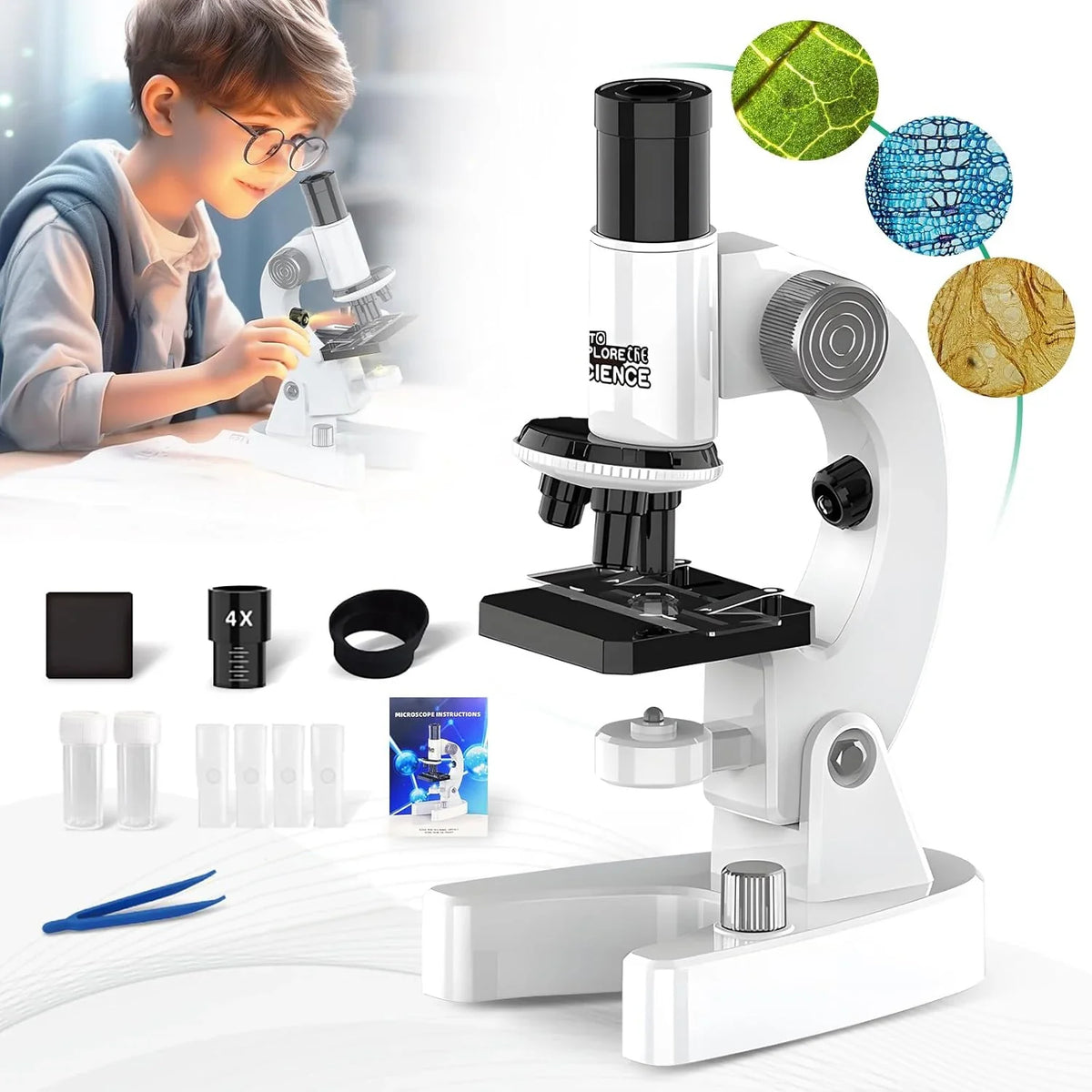 ExploreMore 4800X Digital Microscope for Kids