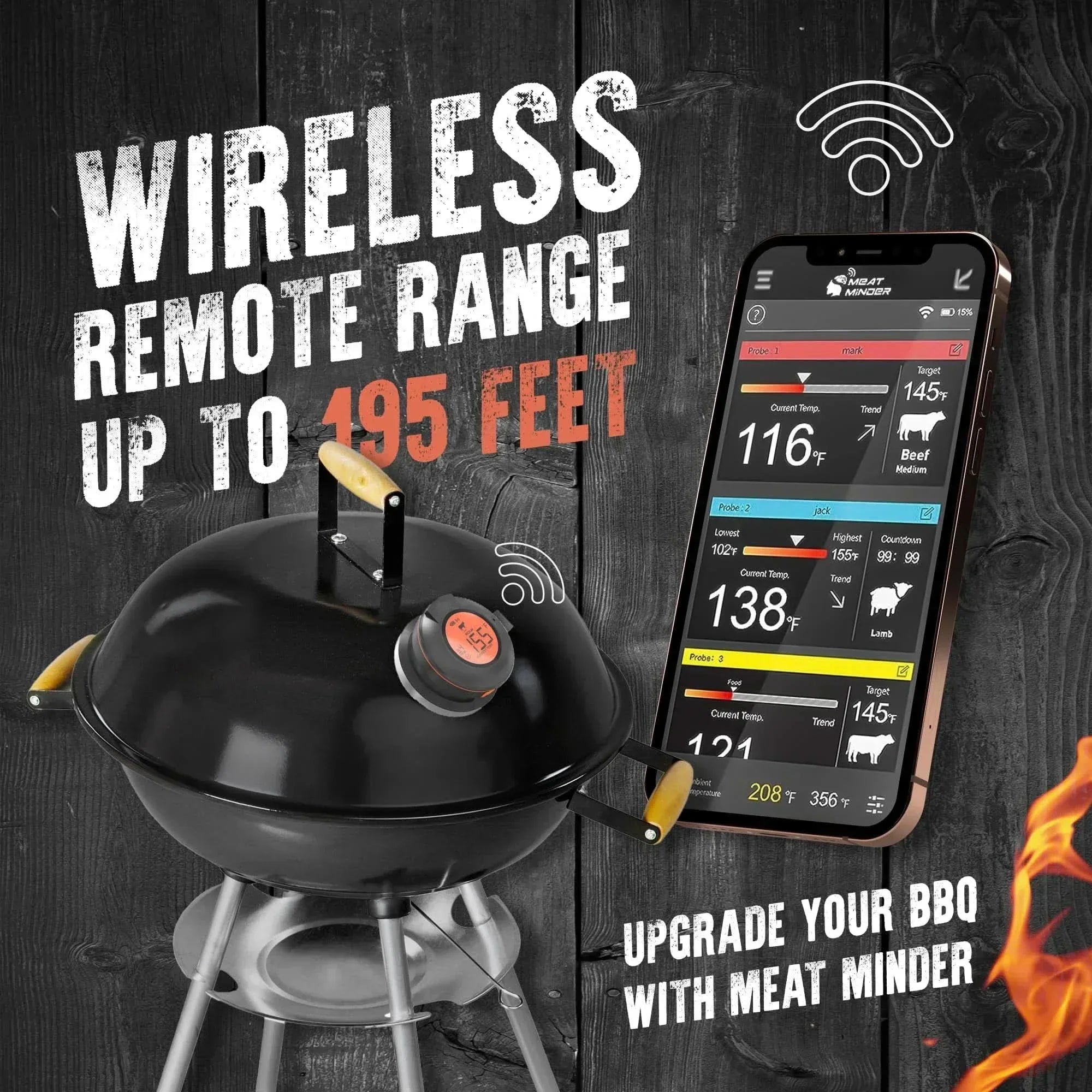SmartGrill Connect Wireless Meat Thermometer for Perfect Cooking