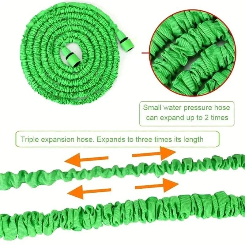 AquaStretch Versatile Expandable Hose - Pressure-Optimized for Gardens & Vehicles