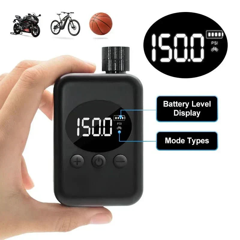 PioneerAir Compact 150 PSI Mini Bike Pump for Outdoor Use