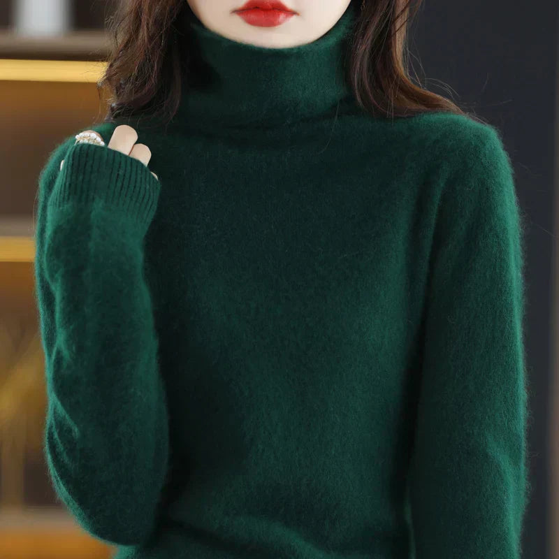 Luxura Cashmere High-Collar Sweater for Cozy Seasons