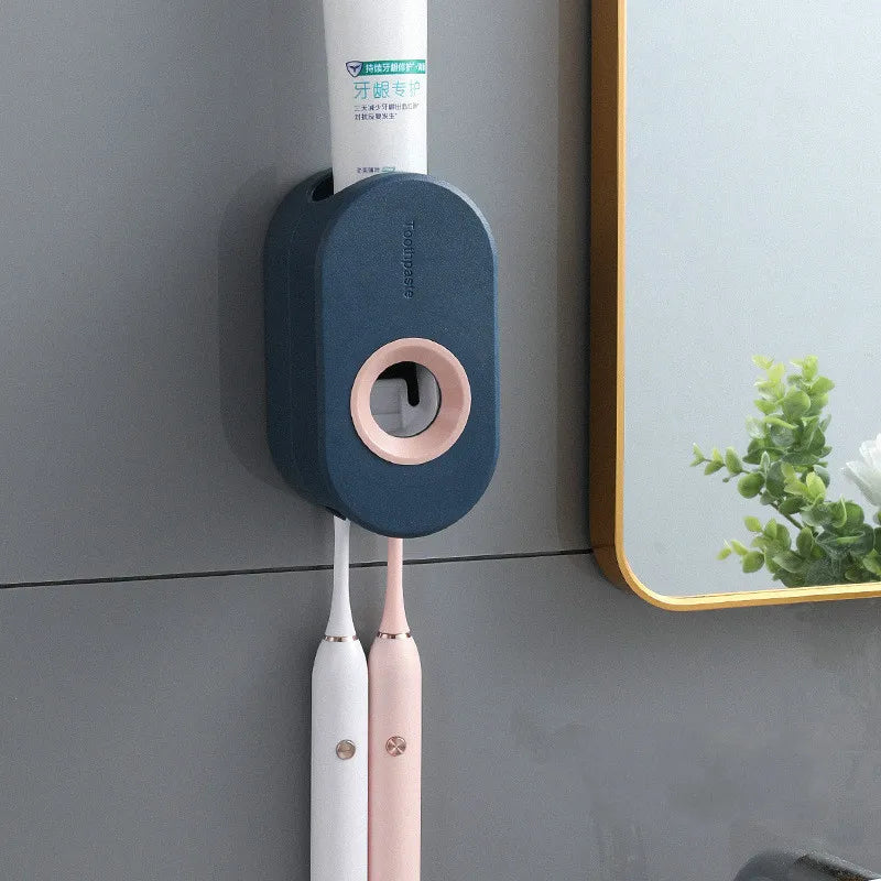 Mess-Free Toothpaste Dispenser – One Press Operation
