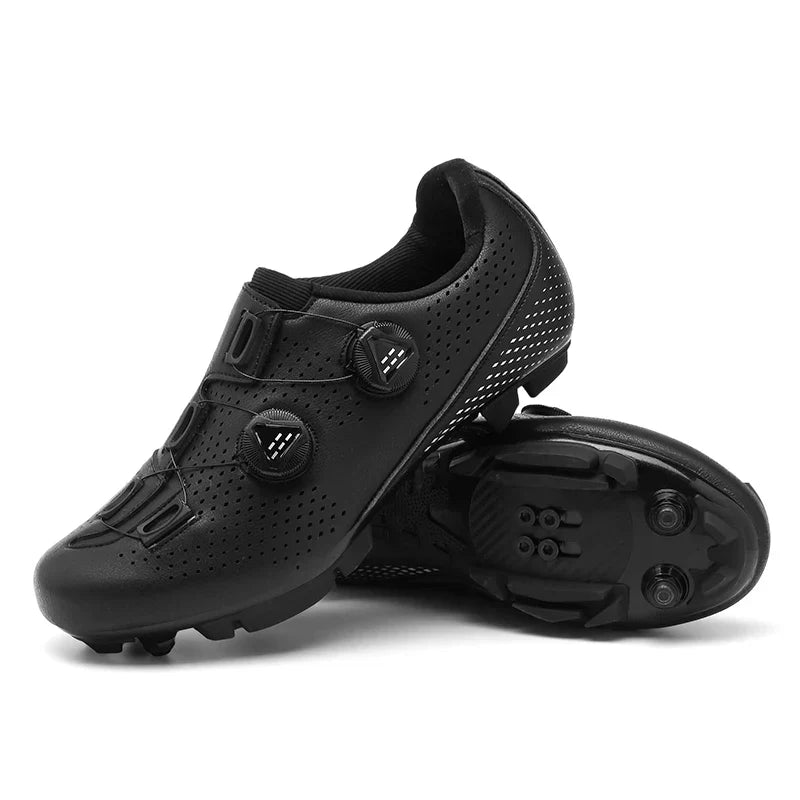 Cycling Shoes for MTB and Road | Dual-Dial Closure & Perforated Upper | Clipless Pedal Compatible | Durable Comfort