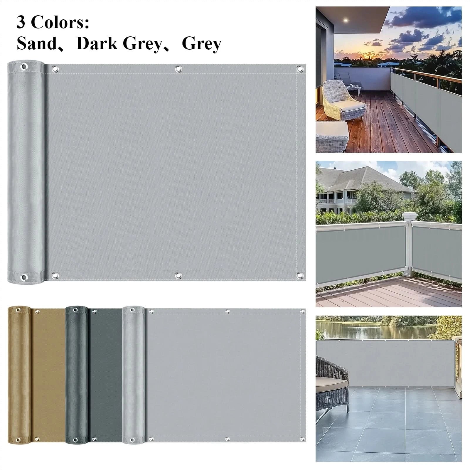 SunGuard Privacy Screen: UV-Resistant and Waterproof Barrier for Outdoor Spaces