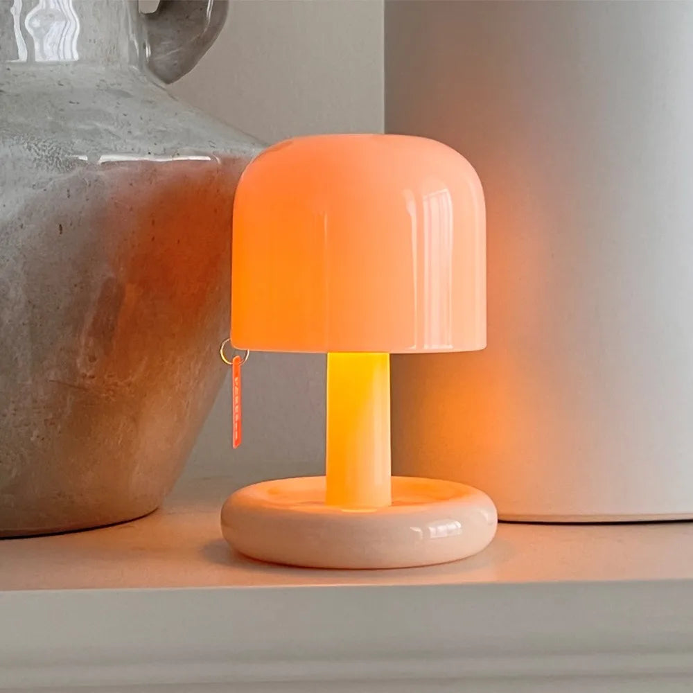 Cozy Glow Mushroom LED Rechargeable Desktop Night Light