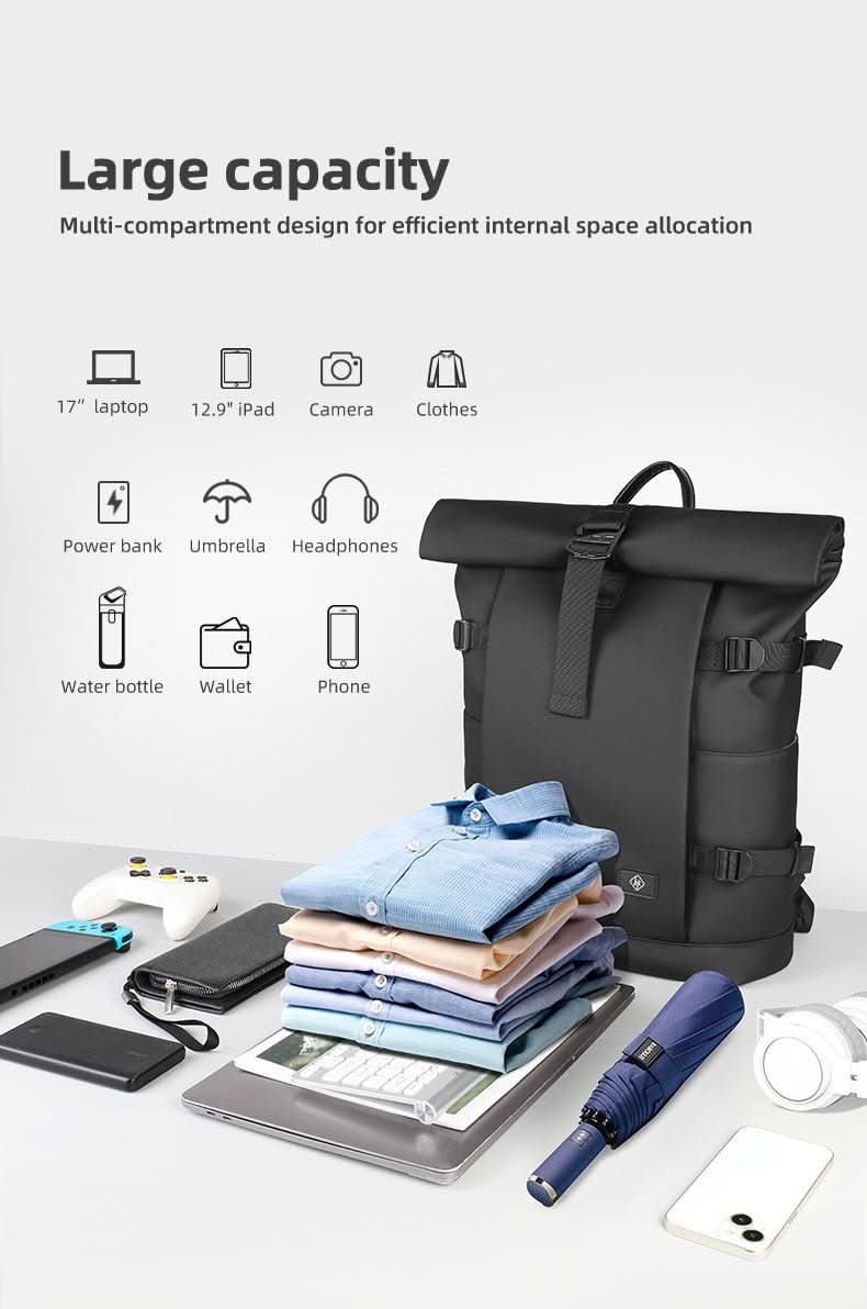 ExpandaPack Versatile Outdoor Backpack with Laptop Sleeve