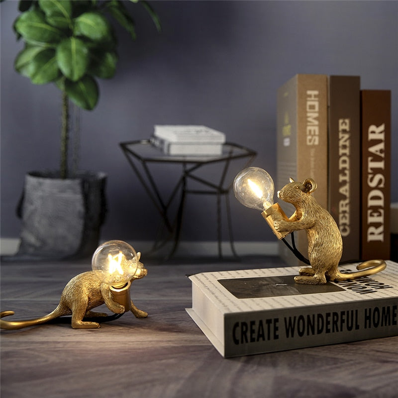 Whimsical Mouse-Inspired Table Lamp for Home Ambiance