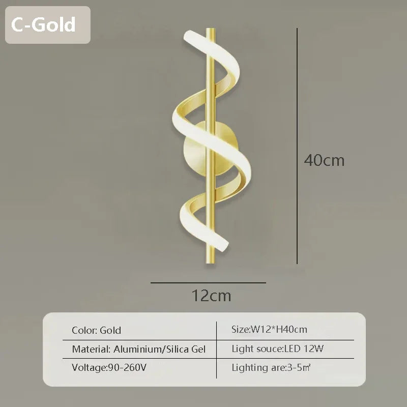 Taavita Wall Lamp Bedroom in Infinity Design