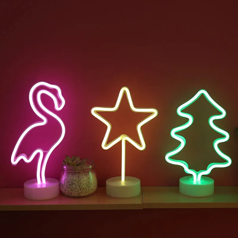 Charming LED Table Lamp with USB & Battery Options for Any Space