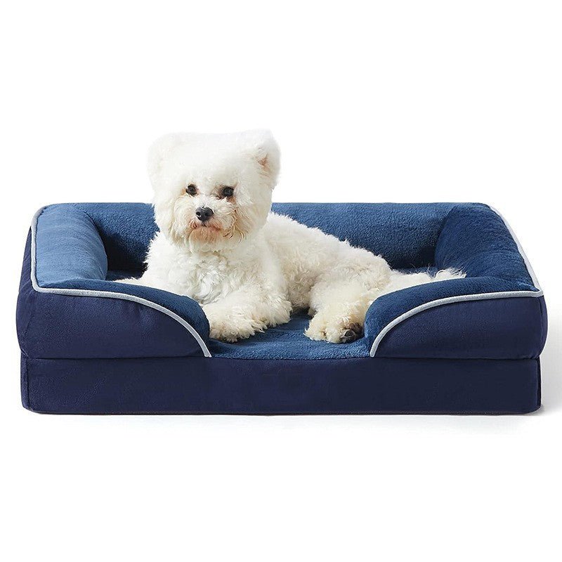 PawHaven Orthopedic Pet Bed with Washable Velvet Cover