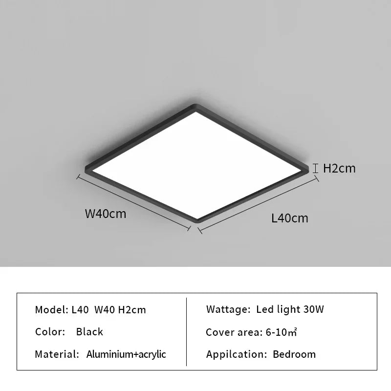 Rectangular Taavita Ceiling Light for the Kitchen